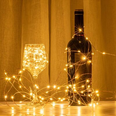 200 LED 66 FT Copper Wire String Lights 8 Modes LED Fairy String Lights USB Powered with Remote Control for Christmas Tree Wedding Party Home Decoration