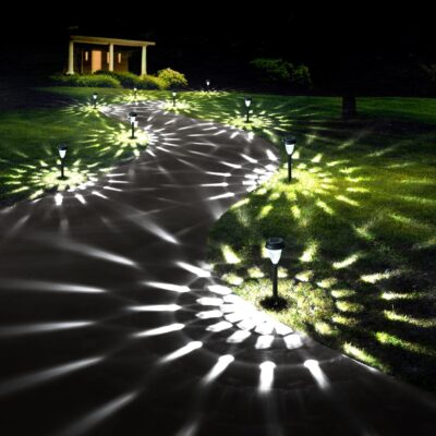 16 Pack Solar Light Outdoor Waterproof, Cool White Pathway Lights Solar Powered, Landscape Lighting, Garden Lights for Decor, Patio, Garden, Yard, Pathways, Walkway